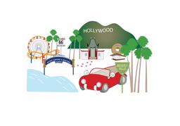 Los Angelesのイラスト